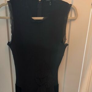 Elegant Black Sleeveless Dress - Sonia Speciale